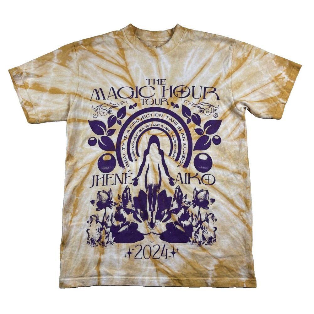 Jhene Aiko The Magic Hour Concert Tour T-Shirt Size Small Double Sided Print